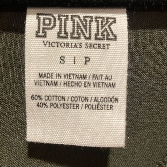 Victoria’s Secret PINK- Gym & Tonic Olive Green Racerback Tank - Picture 4 of 4